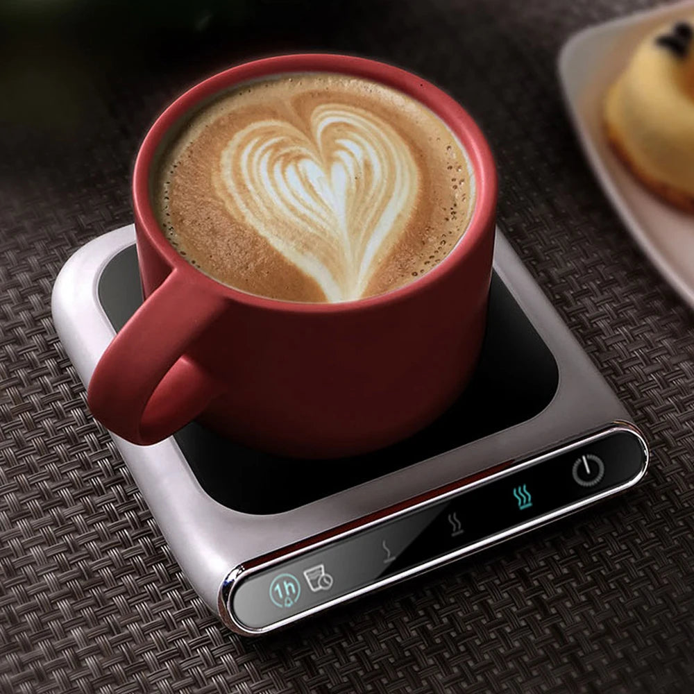 USB Heated Coasters Home Office Milk Coffee Heated Coasters Three Speed Thermostat Heater Portable Mini Heater